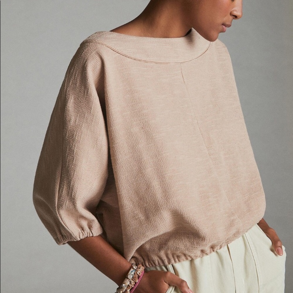 Anthropologie Blush Pink Top